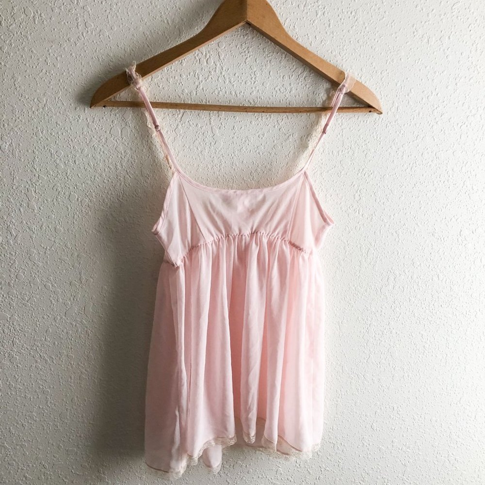 Victoria's Secret Pale Pink Chiffon Chemise Slip - Picture 2 of 4
